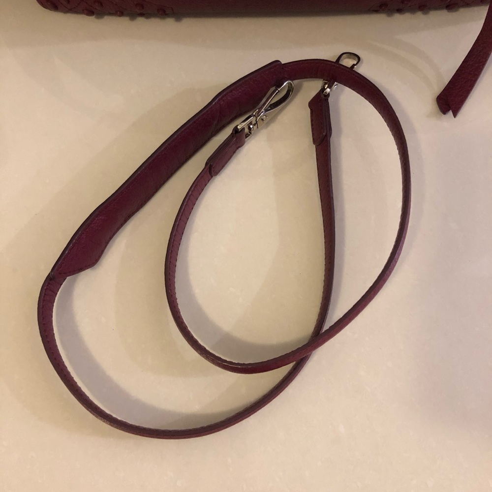 Tod's wave bag medium size in Burgandy - Picture 9 of 13